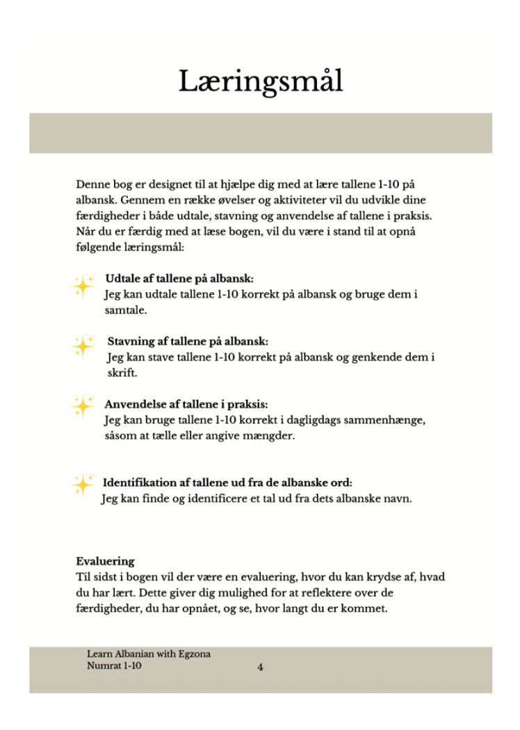 Numrat 1-10 (DK-AL)